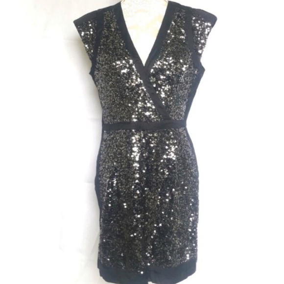 French Connection Dresses & Skirts - French connection black sequin cocktail dress